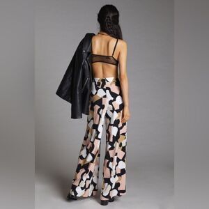 EUC Corey Lynn Calter Abstract Wide Leg Pants in Assorted Combo Print